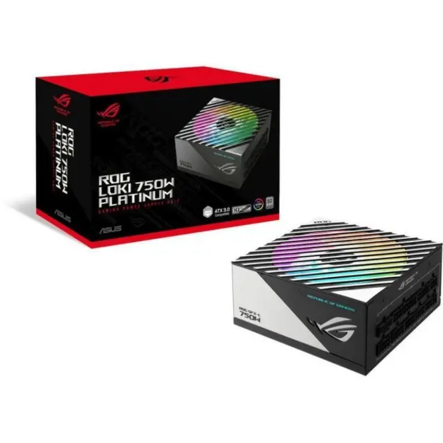 ASUS ROG Loki SFX-L 750W Platinum power supply unit 20+4 pin ATX Black, Silver (90YE00N4-B0NA00) (ASU90YE00N4-B0NA00)