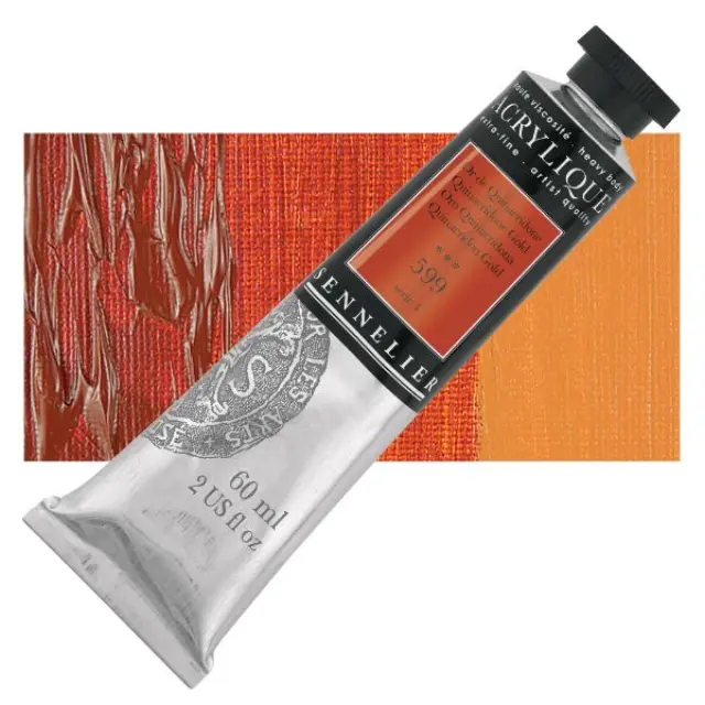 Ακρυλικό Sennelier Extra Fine - 599 Quinacridone Gold S4 - 60ml