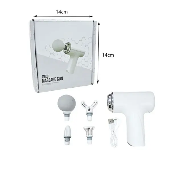 Φορητό Μηχάνημα Μασάζ με 4 Κεφαλές - Mini Massage Gun 002529 2