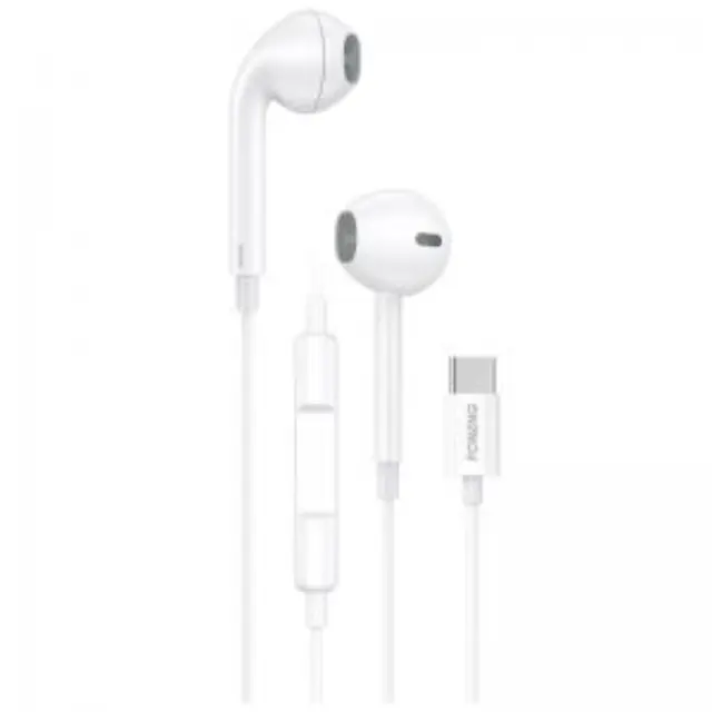 Hands Free Stereo Foneng T15 Heavy Bass USB C με Μικρόφωνο 1.2m Λευκό N71122 2