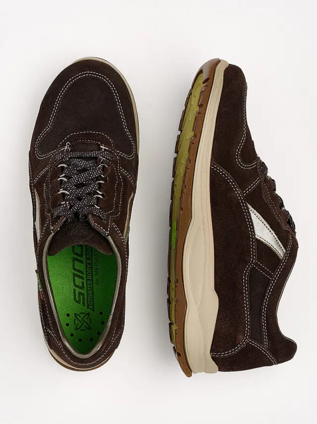 Mephisto/Sano Sneakers Γυναικείο δέρμα Nubuck Καφέ SAN/SWING D/OAK - 36 3