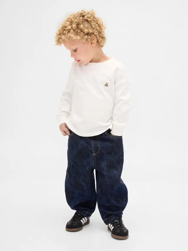 Βρεφικό & Νηπιακό Pull-On Barrel Τζιν Dark wash camo - 5YRS