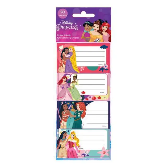 Diakakis Ετικέτες Αυτοκόλλητες 20 τεμ. Princess (000563894)