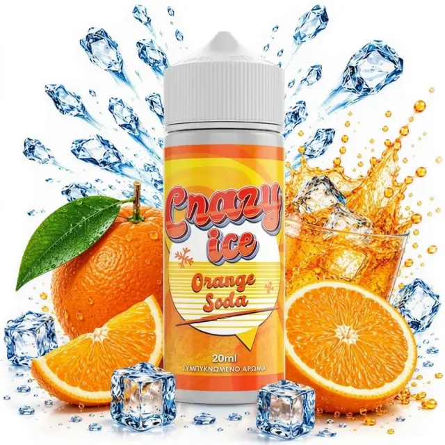 Steam City Crazy Ice Orange Soda Flavour Shot 30ml/120ml