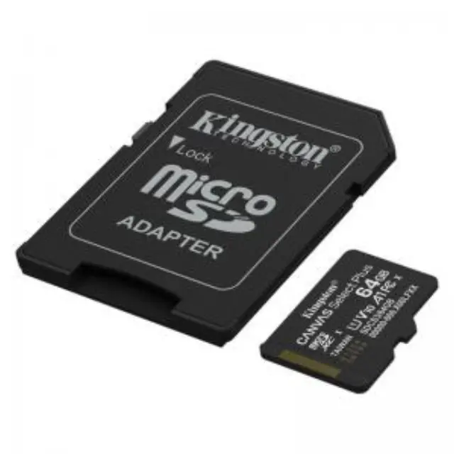 Κάρτα Μνήμης Kingston Canvas Select Plus+ MicroSDXC 64GB Class 10 με SD Adapter έως 100MB/s SDCS3/64GB 2