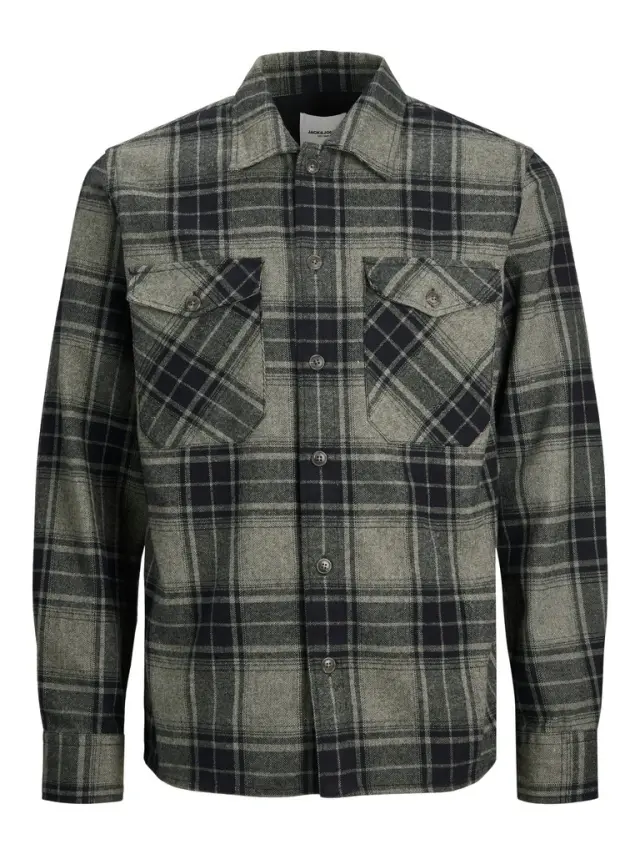 JJEEDDIE OVERSHIRT LS NOOS sedona sage
