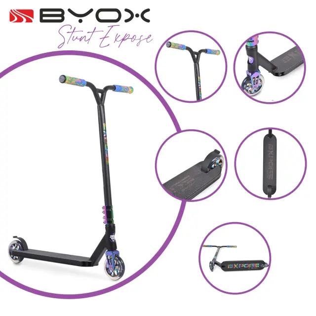 BYOX - Stunt scooter Expose rainbow - 3800146227159