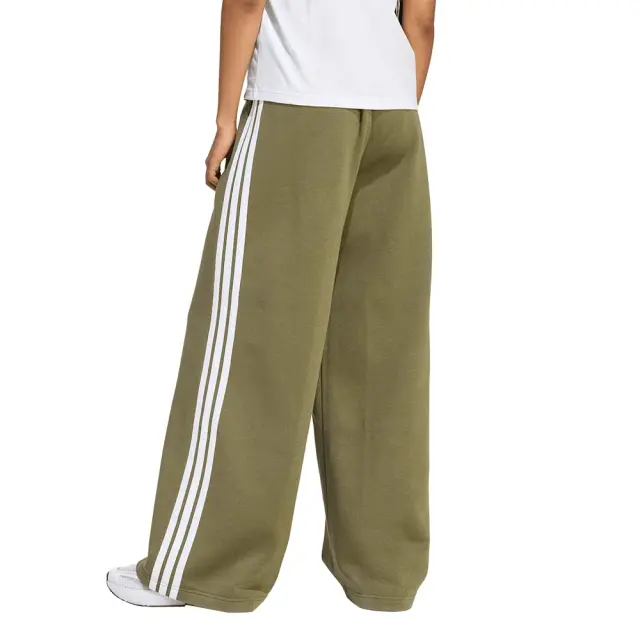 adidas Sportswear Women's 3Stripes Fleece Wide Leg Pants Πράσινο KS5524 (adidas Sportswear) 2