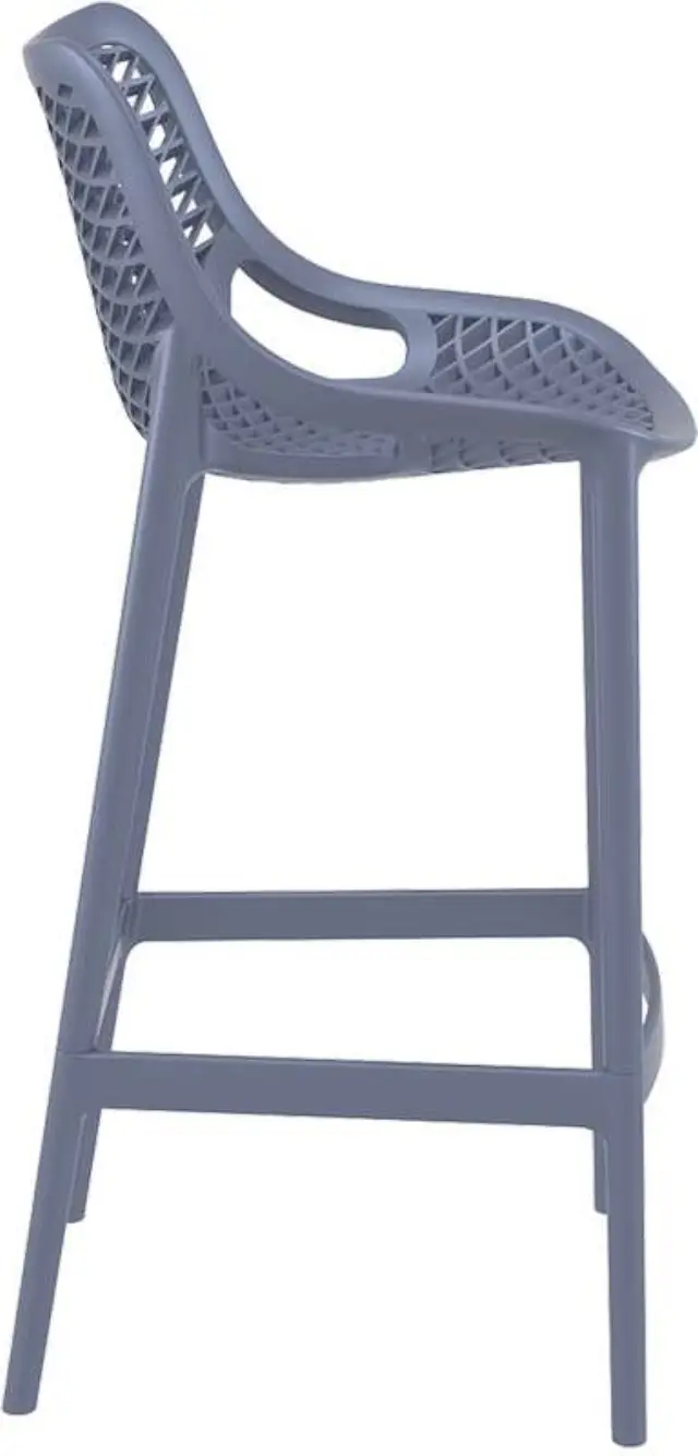 Σκαμπό Bar AIR Ανθρακί PP 45x53x75/105cm 3