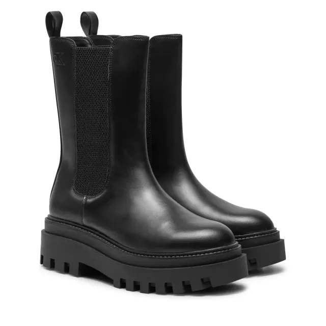 Γυναικεία Δερμάτινα Μποτάκια Calvin Klein Chelsea Boot YW0YW01542 0GJ Μαύρα Μαύρο - 38 2