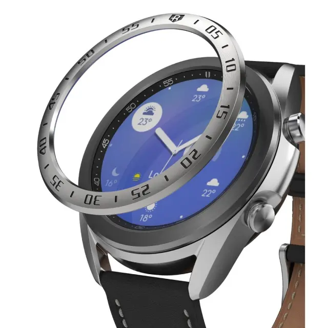 Ringke® Stainless Bezel για το Galaxy Watch 3 (41mm)- Silver (GW3-41-01)