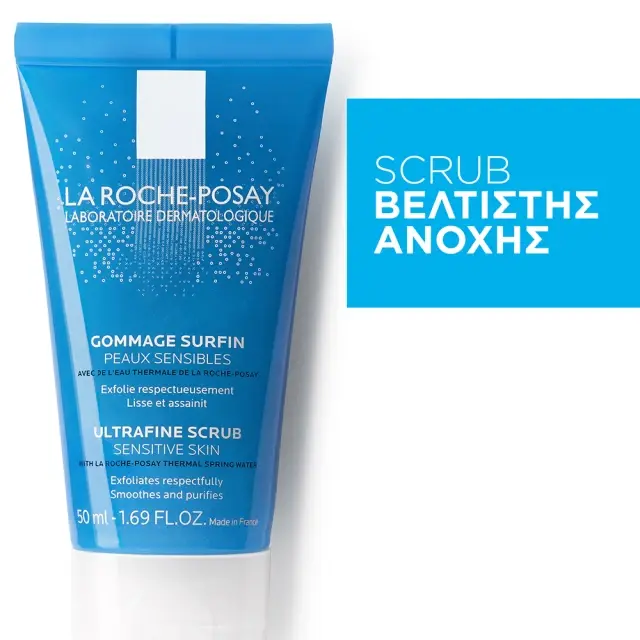 La Roche Posay Physiological Ultra Fine Scrub, Απολέπιση, Καταπράυνση + Καθαρισμός, 50ml 2