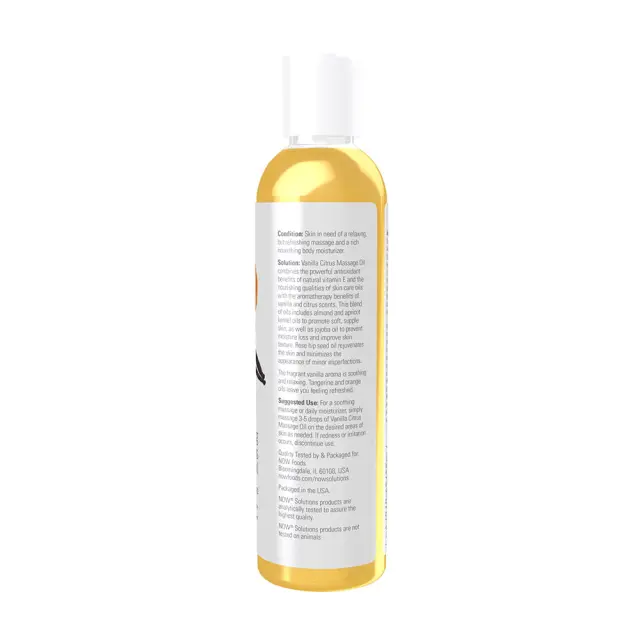 Now Foods Vanilla Citrus Massage Oil 3