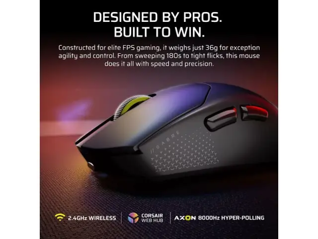 Corsair Mouse Sabre v2 Pro Ultralight (Black) (CH-931G000-WW) 3
