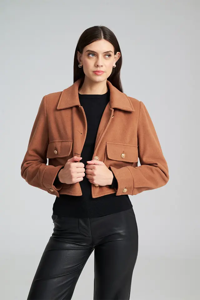 Κοντό jacket με χρυσά κουμπιά TUNIC - XS 3