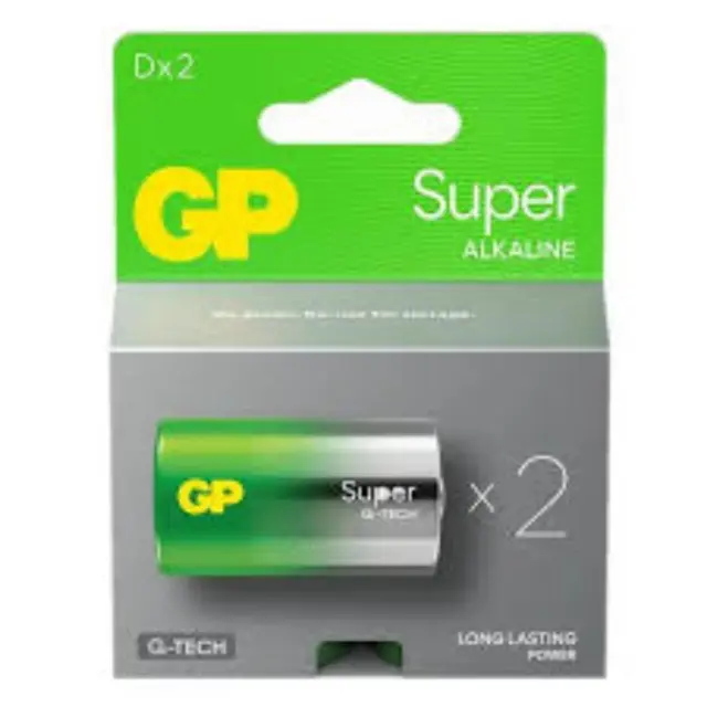 GP Super Alkaline G-TECH LR20/D alkaline battery (GPB20308) GP BATTERIES