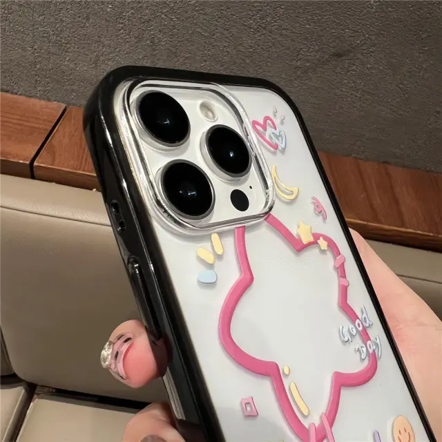 Hybrid Θήκη Star για iPhone 16 Pro-Clear/Black OEM 2