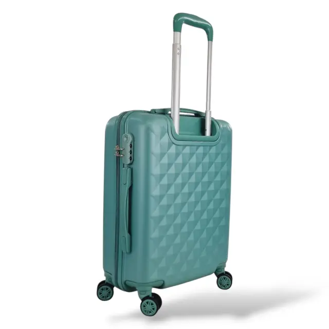 Μεσαία Σκληρή Βαλίτσα Πολυαιθυλένιο PLAYFULBAGS PS067-Μ (62x42x22cm) 55lt - Ροζ/Χρυσό 3