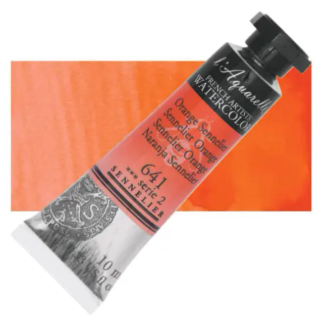 Χρώμα Ακουαρέλας Sennelier l Aquarelle Σωληνάριο 10ml - 641 Sennelier Orange