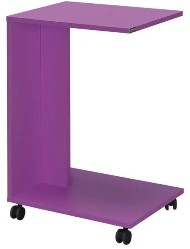 Τραπεζάκι SHP-108-UU C-Shape Μοβ 35x65x45cm 3