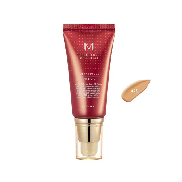 Missha M Perfect Cover PA+++ BB 25 Natural Beige Ενυδατική Κρέμα Προσώπου Ημέρας με SPF42 με Υαλουρονικό Οξύ & Ceramides 20ml