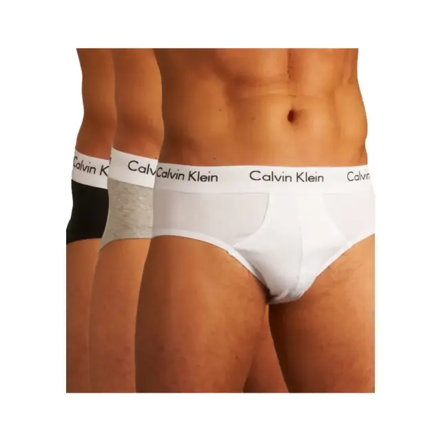 Calvin Klein Ανδρικό Σλιπ GBW -Τριπλό Πακέτο, Χρώμα Μαύρο/Λευκό/Γκρι Heather
