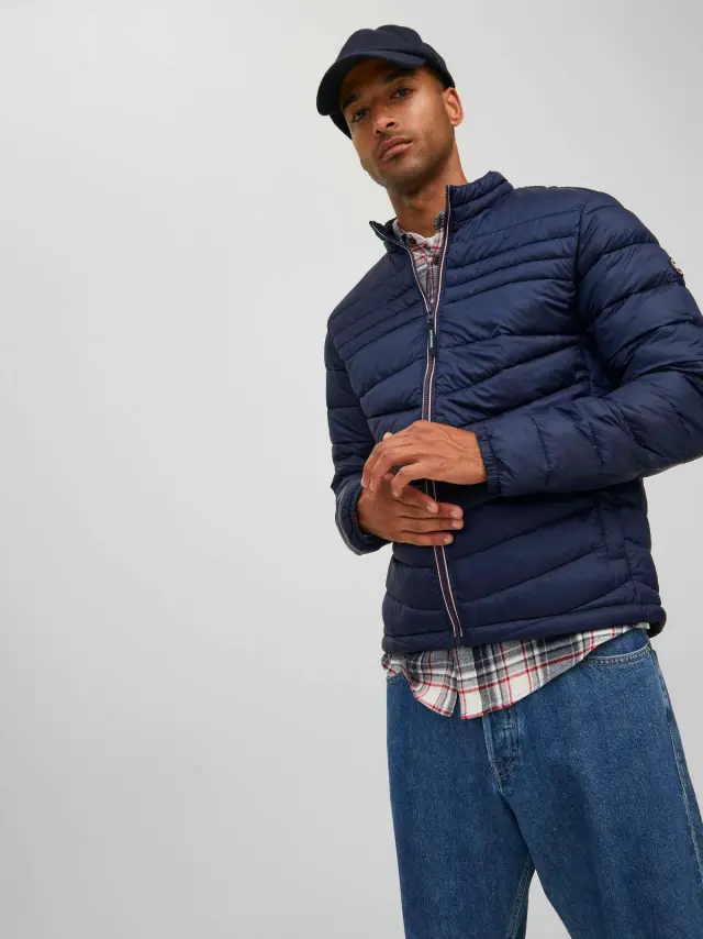 JJEHERO PUFFER COLLAR NOOS Navy Blazer 2