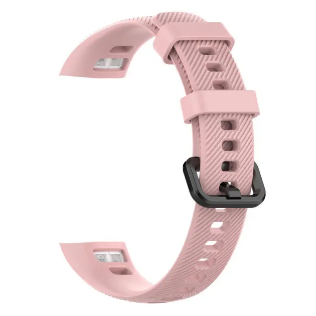 Λουράκι Σιλικόνης για Huawei Honor Band 4/ 5 (95.6mm +124.8mm) Ροζ OEM 3