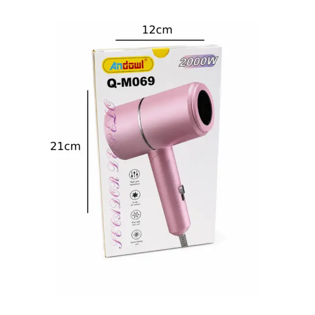 Andowl Πιστολάκι μαλλιών 2000W Q-M069 - Hair Dryer 0751248 2