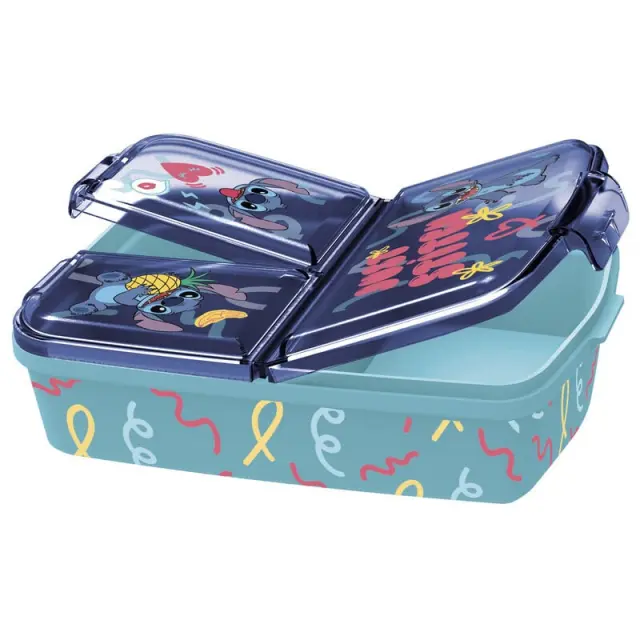 Φαγητοδοχείο πλαστικό MULTI COMPARTMENT SANDWICH BOX STITCH PALMS 75020