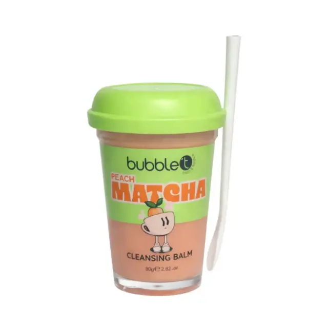 Bubble T Matcha Cleansing Balm 80g Peach