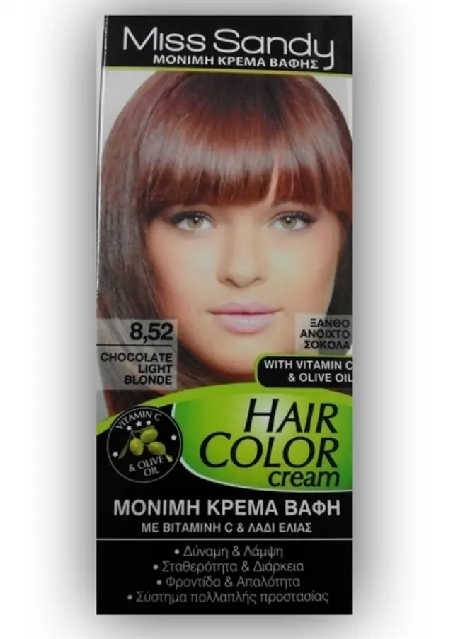 Miss Sandy Hair Color Cream 8/52 Ξανθό Ανοιχτό Σοκολατί 60ml