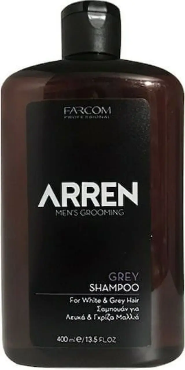 Farcom Arren Men's Grooming Grey Σαμπουάν Διατήρησης Χρώματος για Βαμμένα Μαλλιά 400ml