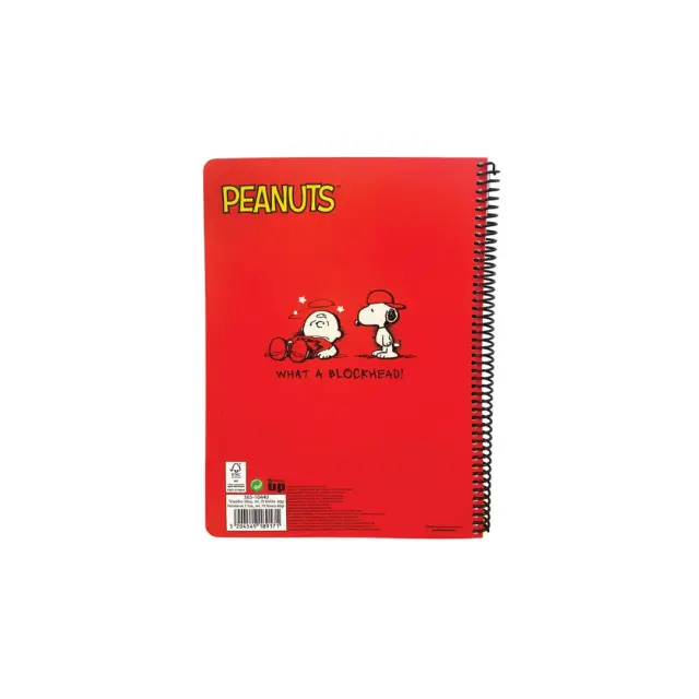BMU Τετράδιο Peanuts Σπιράλ A4 2θ/70φ: Snoopy (2 σχέδια) Σχέδιο 1 2