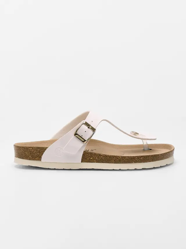 Genuins Πέδιλα Γυναικείο HT Άσπρο GEN/ROSAS VEGAN G106567 P/WHITE 2