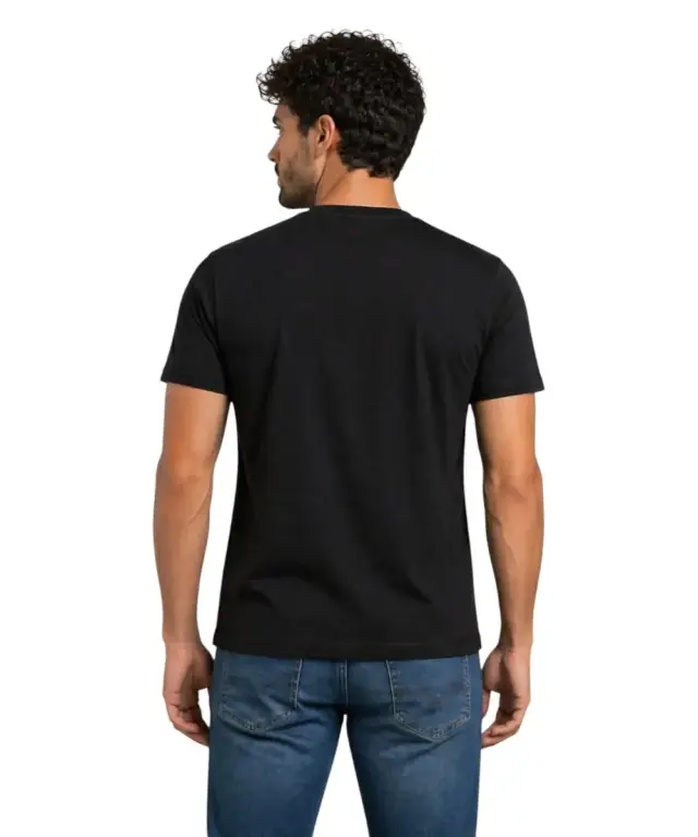 Rifle- Ανδρικό T-shirt RFT001-NERO Μαύρο 2