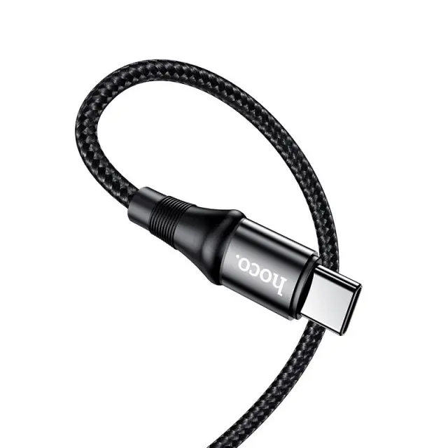 Καλώδιο Hoco X50 Exquisito USB-C σε USB-C 100W 5.0A/20V Braided Μαύρο 2m 3