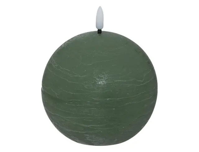 Διακοσμητικό Κερί LED Molia Atmosphera με διαστάσεις 8x8x10cm - Green 200668C