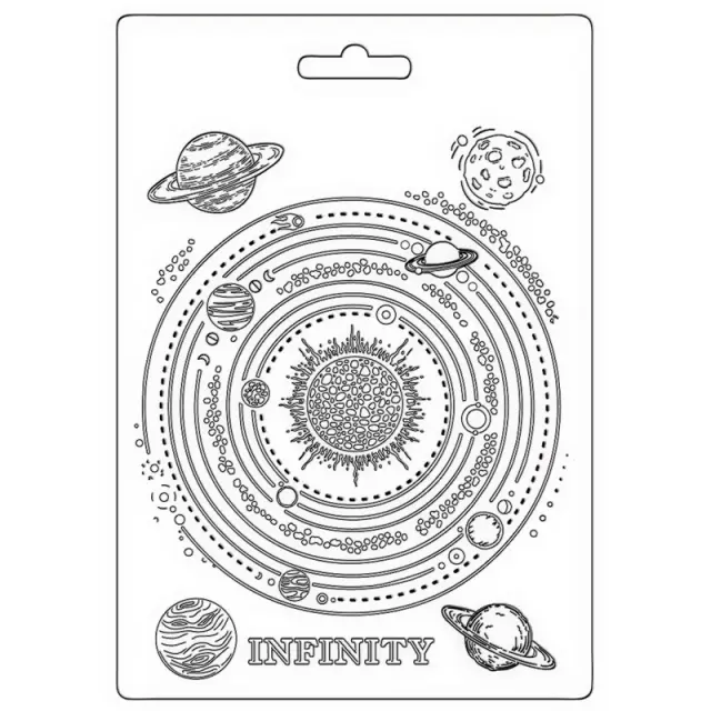 Καλούπι εύκαμπτο A5, 15x21cm, Stamperia, Cosmos Infinity