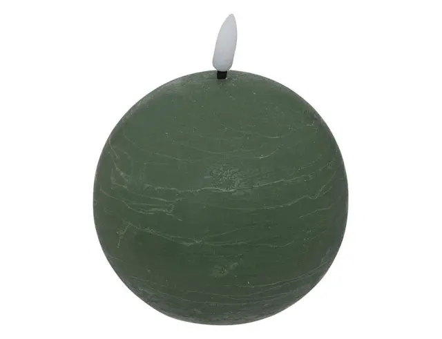 Διακοσμητικό Κερί LED Molia Atmosphera με διαστάσεις 10x10x11cm - Green 200667C