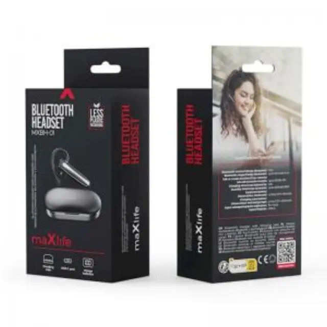True Wireless Ακουστικά Bluetooth Business Maxlife MXBH-01 Μαύρο N67624 3