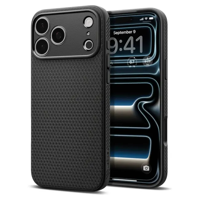 Θήκη Soft TPU Spigen Apple iPhone 18 Pro Max/ 17 Pro Max Liquid Air Μαύρο N71776