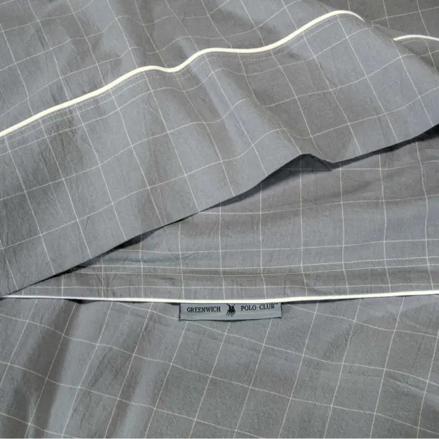Σετ Σεντόνια 250x270 King Essential Greenwich Polo Club 2373 Grey 100% βαμβακερόΧωρίς Λάστιχο 3