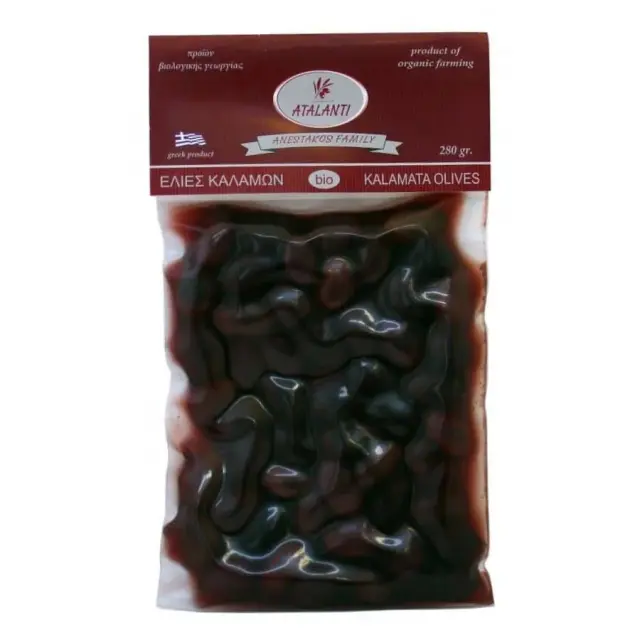 Βιολογικές Ελιές Καλαμών σε Άλμη - Atalanti - 280gr 5213003990628