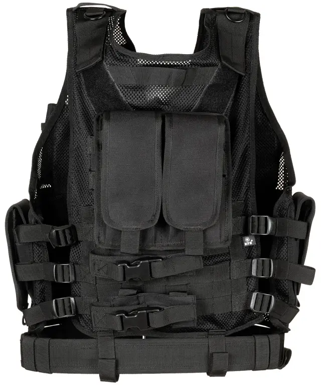 Γιλέκο Μάχης USMC Tactical Vest με Ζώνη & Θήκες MOLLE – Μαύρο 2
