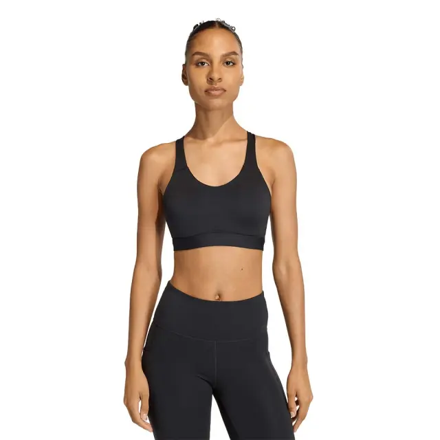 adidas Performance Women's Optime Essentials Workout High Support Bra Μαύρο JX5493 (adidas Performance)