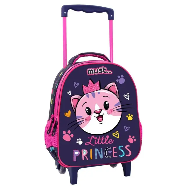Must Cat Little Princess Σχολική Τσάντα Τρόλεϊ Νηπιαγωγείου 000585021