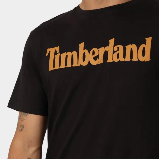 Timberland - Ανδρικό T-shirt με Λογότυπο TB0A2BRN-P56 Μαύρο - 2XL 2