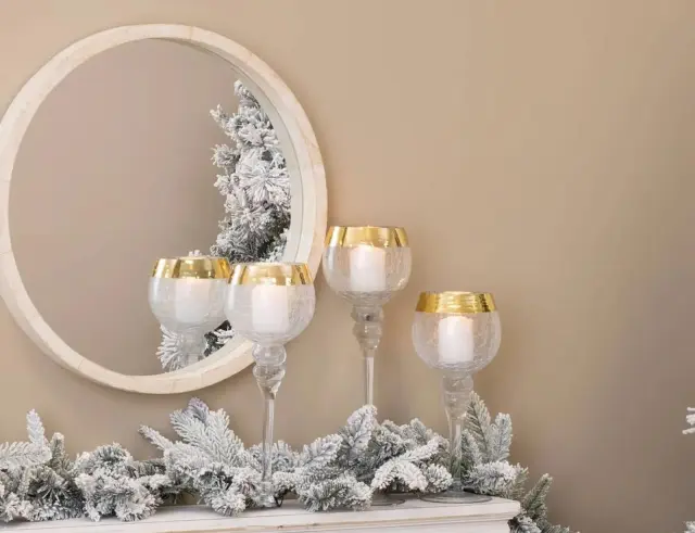 Σετ Διακοσμητικά Κηροπήγια Fééric Lights & Christmas - 3 τεμάχια 162695G