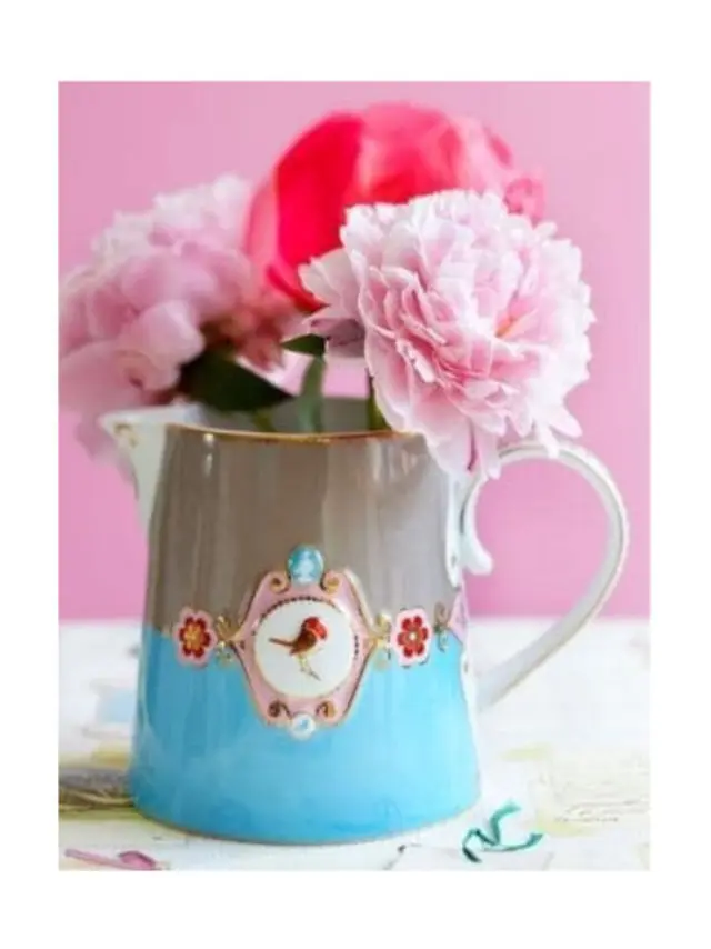 Pip Studio Γαλατιέρα 270ml Love birds (μπλε/χακί) 3